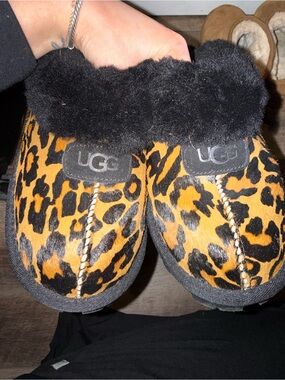 UGG Leopard Fur Slippers